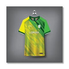 Sports jersey and t-shirt template sports jersey design vector. Sports design for football, racing, gaming jersey. Vector.