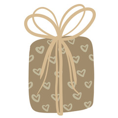 Illustrated Box with Decorative Ribbon