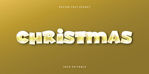 Free vector editable text effect merry christmas, 3d 2022 and new year font style