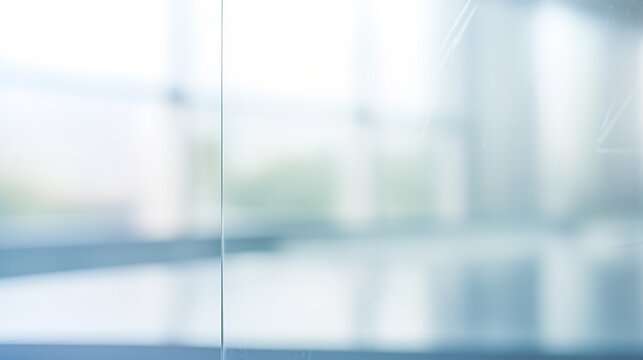 Modern blurred office space. Glass reflections. Business background