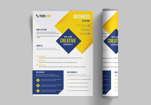 Editable Business Flyer or Template, Brochure Design for Advertising.