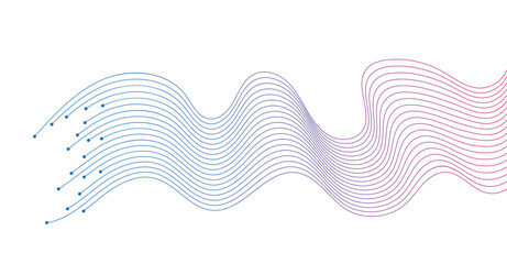 abstract wavy lines background element. Suitable for AI, tech, network, science, digital technology themes