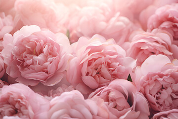 Background image of pink roses generated AI