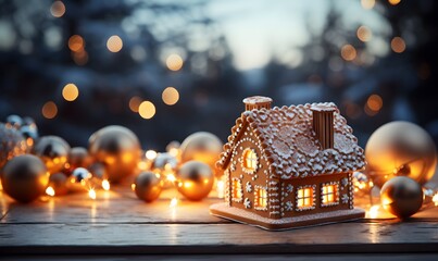 Miniature Christmas Towns Resembling Gingerbread Houses