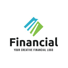 Simple Financial and investment Logo designs concept vector, Modern Finance logo designs isolated on white background