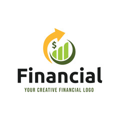 Simple Financial and investment Logo designs concept vector, Modern Finance logo designs isolated on white background