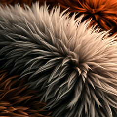 Colored fur. Fur faux texture.