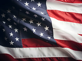 United state of america national flag background, USA flag weaving made by silk cloth fabric, USA background, ai generated image