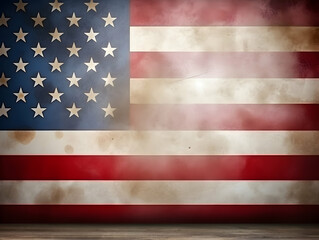 United state of america national flag background, USA flag weaving made by silk cloth fabric, USA background, ai generated image