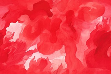 Red watercolor seamless pattern for background. Red abstract grunge texture. Generative AI