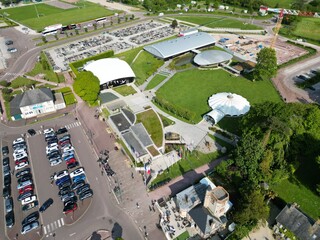 Sainte Mere Eglise Normandy Airborne Museum drone,aerial