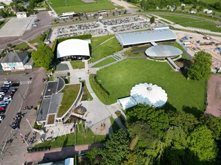 Sainte Mere Eglise Normandy Airborne Museum drone,aerial