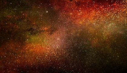 black dark orange red brown shiny glitter abstract background with space twinkling glow stars...