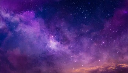 Fototapeta na wymiar nebula and stars in night sky web banner space background