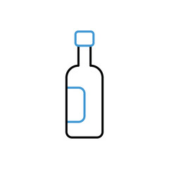 Wine icon vector stock illustration