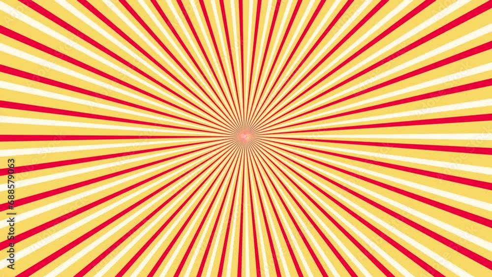 Poster rotating colorful sunburst circle motion background. abstract motion background. e_1605