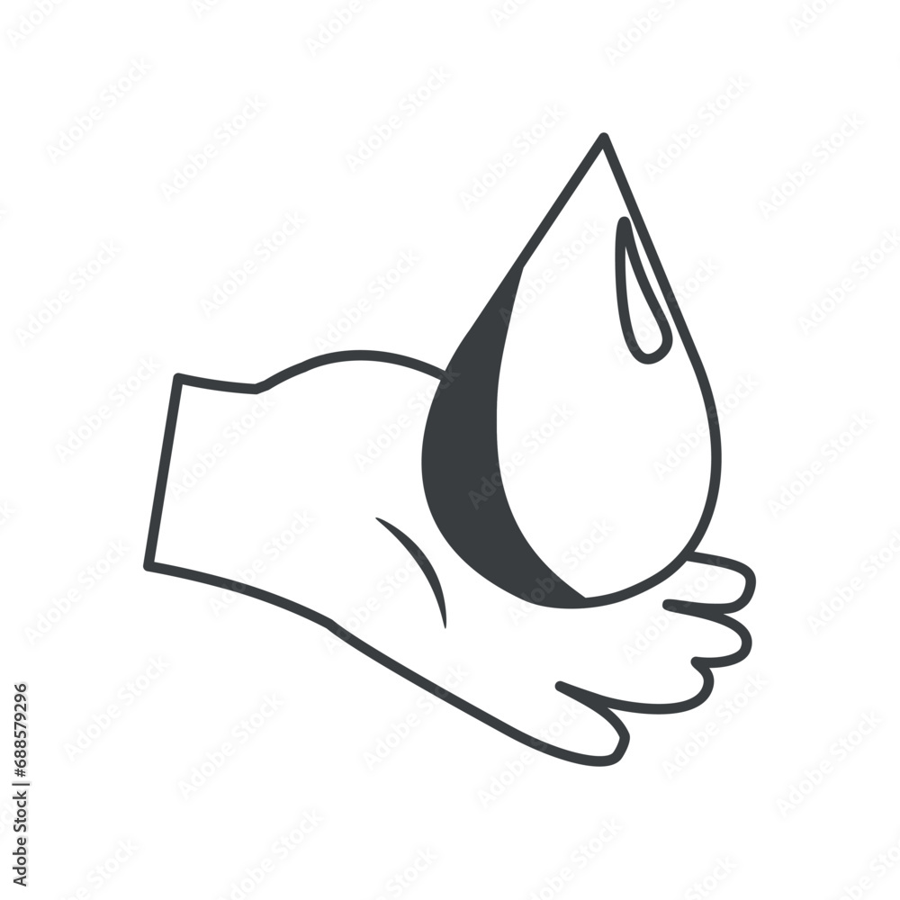 Poster element of save the planet themed set in black line design. this minimalistic illustration feature a