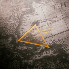 Ancient Maritime Map Highlighting The