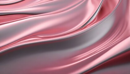 abstract liquid background with soft pink metal wave