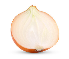 half onion bulbs isolated on transparent png