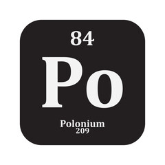 Polonium chemistry icon