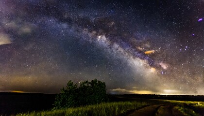 incredibly beautiful milky way with stars summer