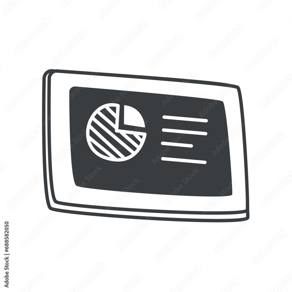 Poster business element of set in black line design. an image displaying a business-related diagram underli