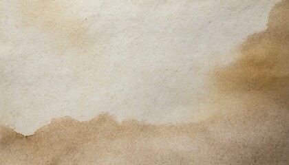 close up detail of old paper texture background beige paper vintage with watercolor stain