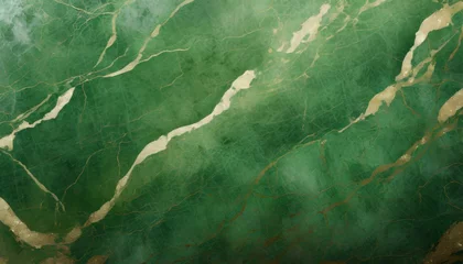 Foto op Aluminium green marbled background texture christmas background © Faith