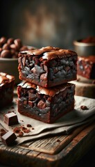 Obraz na płótnie Canvas Chocolate brownies