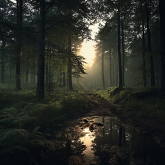 Fototapeta premium Wild forest