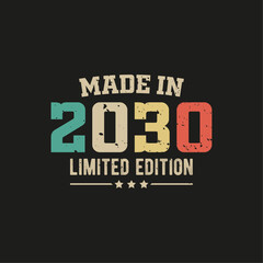 Made in 2030 limited edition t-shirt design