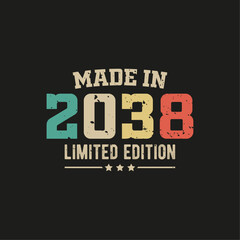 Made in 2038 limited edition t-shirt design