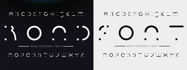 Modern Bold Font. Regular Italic Number Typography urban style alphabet fonts for fashion, sport, technology, digital, movie, logo design, vector illustration  - obrazy, fototapety, plakaty