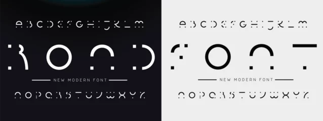 Fotobehang Modern Bold Font. Regular Italic Number Typography urban style alphabet fonts for fashion, sport, technology, digital, movie, logo design, vector illustration  © Alishan