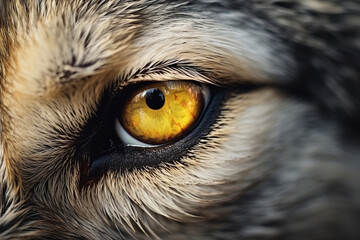 Wolf eye close-up