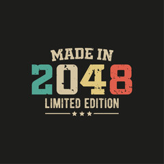 Made in 2048 limited edition t-shirt design