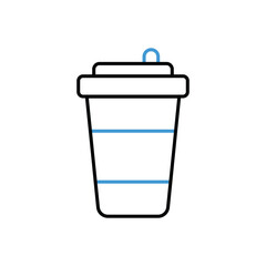 Coffee icon vector stock illustration