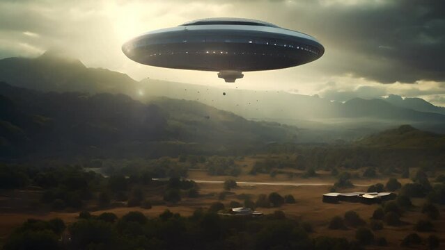 空に浮かぶUFO,Generative AI 