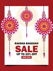 Raksha Bandhan Sale Vertical poster design