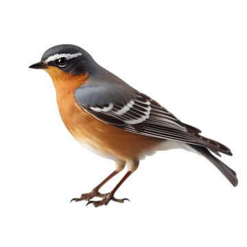 American robin isolated on transparent background