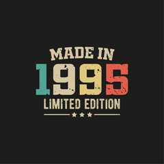 Made in 1995 limited edition t-shirt design