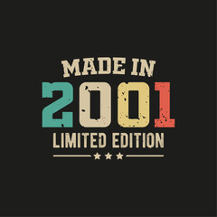 Made in 2001 limited edition t-shirt design