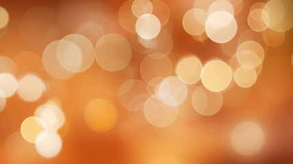 Abstract gold bokeh lights background. Christmas and New Year concept