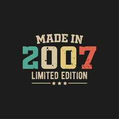 Made in 2007 limited edition t-shirt design