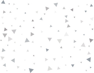 Obraz premium Paper Silver Triangular Confetti