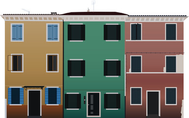 Colorful flat building graphics, minimal illustration with transparent background