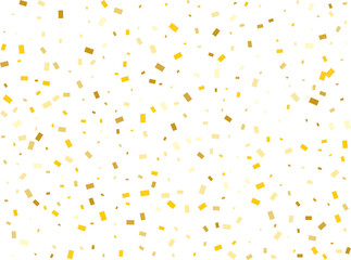 Modern Gold Rectangular Confetti