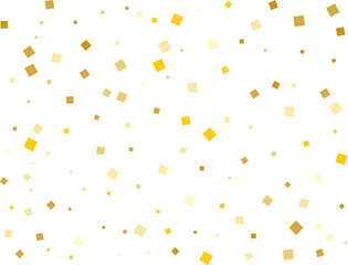 Stylish Gold Square Confetti Tinsels