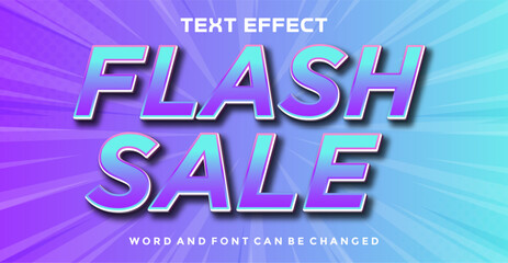Flash sale editable text effect